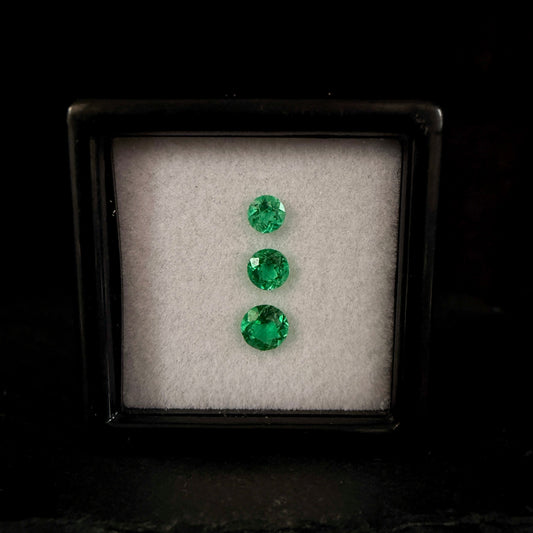 0.43 ct lot of Colombian Emeralds
