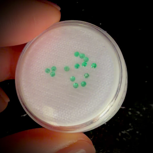 0.14 ct lot of Colombian Emeralds