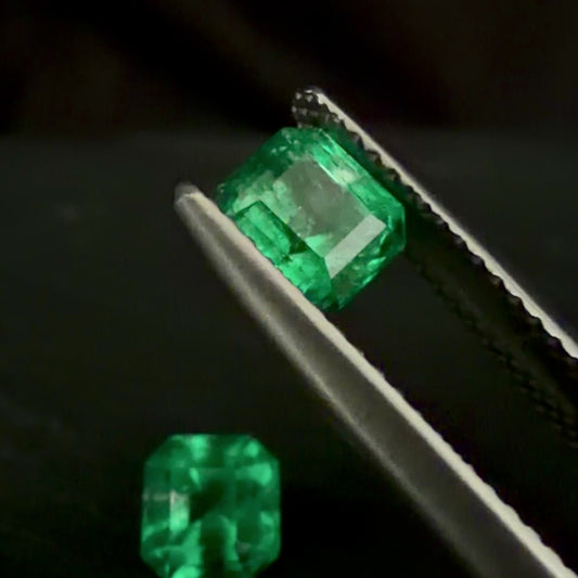 1.73 ct pair of Colombian Emeralds
